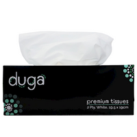 Duga Executive Facial Tissues, 2 Ply, 19.5 x 19cm, 180 Sheets, 36 Boxes/Carton Carton