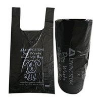 Dog Waste Clean Up Bags, 40 x 28cm, Black, 225 Sheets/Roll, 10 Rolls/Carton Carton