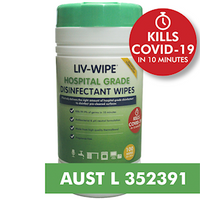 Out of Date, Hospital Grade Disinfectant Wipes, 20 x 30cm, TGA, 100/ Tub, Original Unopened Condition, Price Discounted, While Stocks last