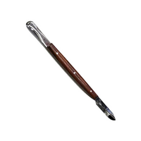 Livingstone Wax Knife, 1 x 17.5cm, with Spatula, Curved End, Stainless Steel, with Biodegradable Wooden Handle, Each Each
