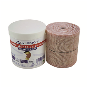 Out of Date, Livingstone Elastic Adhesive Bandage, 7.5cm x 4.5m, Individual Pack, Each, Price Discounted, While Stocks last Each