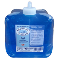 Livingstone Conductive Lubricating Blue Gel for Ultrasound and ECG Electrocardiogram, 5 Liters in Soft Collapsible Pack w/ Tap, Each Each