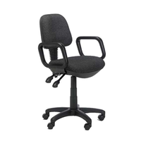 CHAIR LOW BACK BLACK NO ARM GAS FITTING Each