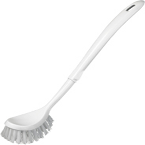 Oates Toilet Brush, PVC, White, Each Each