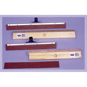 Oates Biodegradable Wooden Squeegee Head Only, 450mm, Red Rubber, Each Each