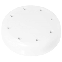 Recyclable Plastic Magnetic Bur Block White 8 Hole Each