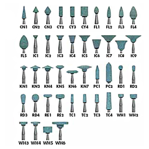 Shofu Brownie Polishers, Shank HP, Shape WH6, No 0273, 12/Pack Pack