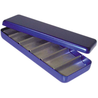 Endo Empty Box, 13 x 5 x 1.5cm, with Lid, Blue, Each Each
