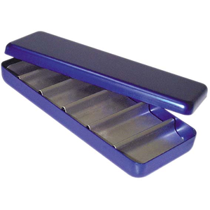 Endo Empty Box, 13 x 5 x 1.5cm, with Lid, Blue, Each Each