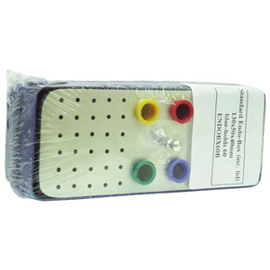 Endo Standard Box, 13 x 5 x 4cm, with Lid, Blue, Each Each