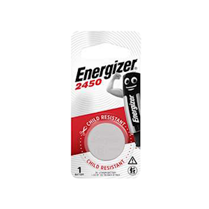 Energizer Lithium Coin Battery CR2450, Each Each