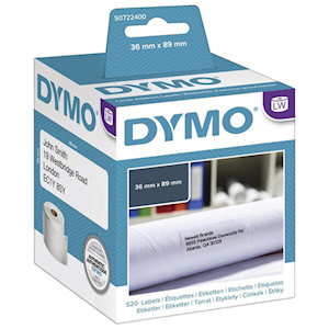 LABELS ADDRESS 89X36MM SUITS EL40/60 2RL/BOX Each
