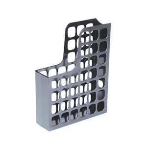 Esselte Boxer Magazine File, A4,W:80mm D:250mm H:325mm, 70mm Capacity, Recyclable Polystyrene, High Gloss, Dove Grey, Each Each