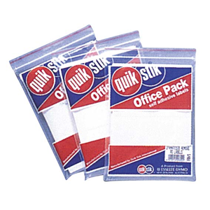 Quik Stik Adhesive Label, Office Pack, MR1349, 900 Labels/Pack Each