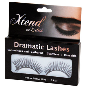 Xtend by Lilith Dramatic Lashes, with Glue Included, 1 Pair/Pack Pack