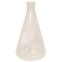 Erlenmeyer Conical Flask, 1000ml, Narrow Neck, Borosilicate Glass, European, Each Each