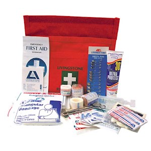 Livingstone Bush Walker First Aid Kit, Complete Set In Nylon Pouch Each