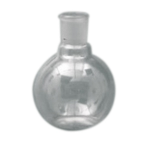 Mowbray Flat-Bottom Spherical/Boiling Flask, 100ml, Socket Joint 24/29, Single Short Neck, Borosilicate Glass, Clear, Each Each