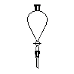 Funnel, Dropping, Pear with cone Stem, Socket and Cone 24/29, 500ml Each