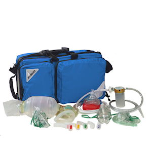 Ferno 5100 Airway Management/Oxygen Kit, 58 (L ) x 24 (W) x 33 (H) cm, Fits Australian 400L Oxygen Cylinder, Complete Set in Blue Bag, 1 Kit/Pack