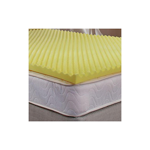 Livingstone Foam Bed Overlay, King Single, 2000 x 1050mm, Premium Convoluted, Uncovered, Each Each