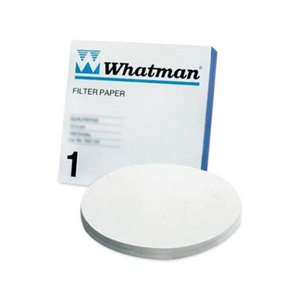 Whatmann Filter Paper, Qualitative, Circles, Medium/Fast Speed, Grade 1, Diameter: 110mm, Ash pct: 0.06, 11 um, Thickness: 0.18mm, 100/Pack Pack