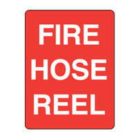 SIGN 'FIRE HOSE REEL' POLYP 300X225MM Each