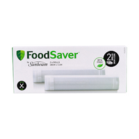 Food Saver Vacuum Seal Rolls, 27.9cm x 5.4m, Clear, 2 Rolls/Pack Pack