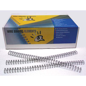 WIRE BINDING COILS 10.MM BLACKGBC BOX/100 Box