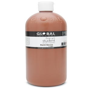 STUDENT ACRYLIC BURNT SIENNA 1 LITRE Each