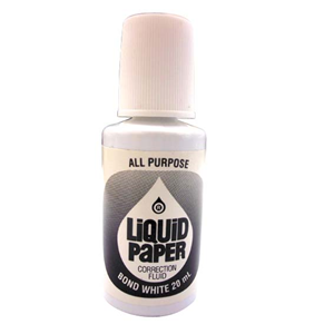 Penmate Correction Fluid Liquid Paper, 20ml, White, Each Each