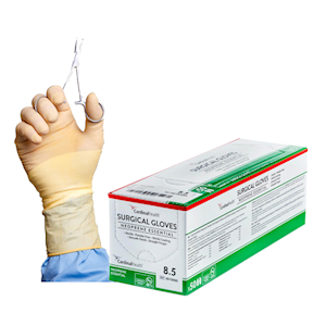 Protexis Neoprene Essential Surgical Gloves, Powder Free, Non-Latex, Sterile, Size 6.0, 1 Pair/Pack