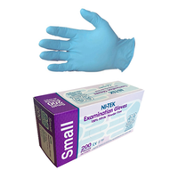 Out of Date, Ni-Tek Nitrile Gloves, Powder Free, AS/NZ, EN374, 4.5g, Small, Blue, 200/Box, Price Discounted, While Stocks last Box