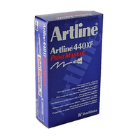 Artline 440 Paint Marker, Bullet Point, 1.2mm, Black, 12/Box Box