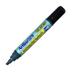Artline 579 Whiteboard Marker, Chisel Point, 5mm, Black, 12/Box Box