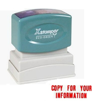 XSTAMPER 1069 COPY FOR YOUR INFO RED EACH Each
