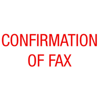 XSTAMPER 1356 CONFIRMATION OF FAX ORDER RED Each