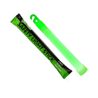 Chemical Light Stick, Glow Stick, 6", 15 x 150mm, Green, Each Bag