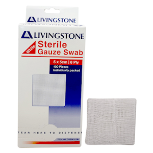 Livingstone Gauze Swabs Sterile
