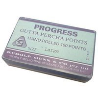 Progress Gutta Percha Points Access, Colour-Coded, Large, 100 Points/Pack Pack