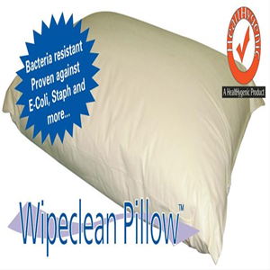 Haines Wipeclean Stitched Seams Pillow, Waterproof PVC Cover, 70 x 45cm, 670 grams, Each Each