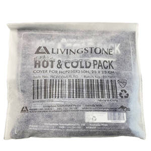 Livingstone Hot and Cold Pack Cover for HCP250X250N, 25 x 25cm, 100/Bag Bag