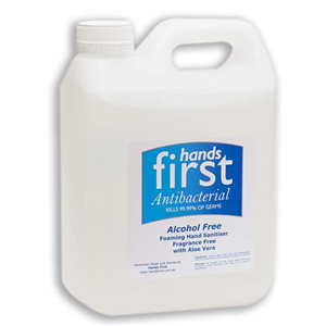 Hands First Hand Sanitiser, Alcohol Free, Waterless, 2 Litre Refill, Each Each