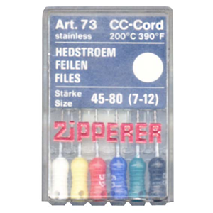 H-Files, 31mm, Art 73, No. 55, Stainless Steel, Colour-Coded, 6/Pack