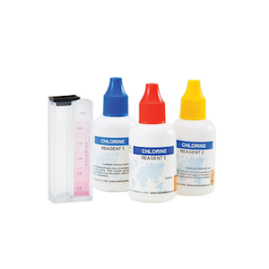 Total Chlorine Test Kit - Chlorine (as Cl2, total), Range: (0.0-2.5mg/L) Method: Colorimetric, 50 Tests Each