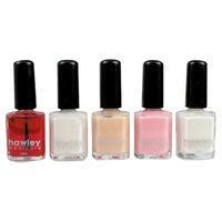 Complete French Manicure Set with 5 Polishes, Each Pack