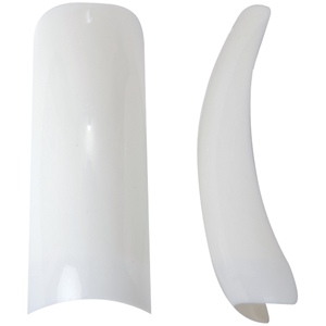 Hawley Nail Tips-Curved French White Size#8 50pieces/pack Pack