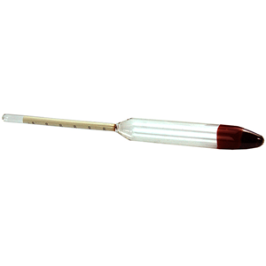 Density Hydrometer, Specific Gravity 0.600 to 0.650, Glass, Each Each