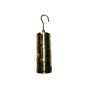 IEC Slotted Mass Weight, Brass, On Carrier Economy, 9x 50 Grams, 6mm Core Diameter, 500 Grams Set, Each Each