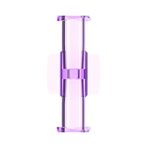 Imatec Luer Lock Connectors, 1.8mm Narrow Bore, Transparent Purple, 50 Pieces/Box